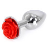 Kiotos Plug Bijou anal Alu avec Rose 6 x 2.8 cm